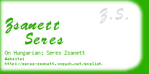 zsanett seres business card